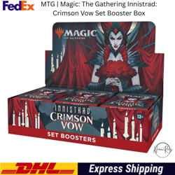 MTG Magic The Gathering Innistrad Crimson Vow Set Booster Box 30 Packs Authentic 630509994496 - Image 1