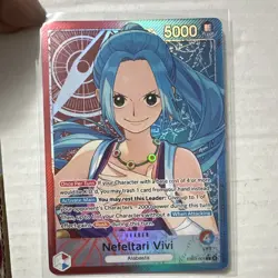 Bandai One Piece Card Game Nefeltari Vivi Leader Alt Art Foil EB03-001 - Image 1