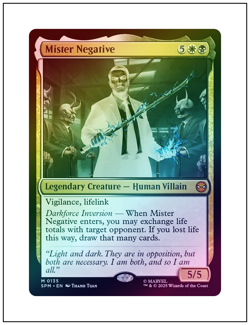 1x Mister Negative, Foil, Marvel Spider-Man, Magic the Gathering, MTG NM - Image 1
