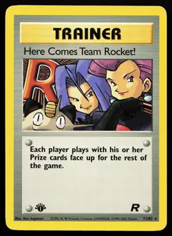 Here Comes Team Rocket! 71/82 1st Edition Rare Team Rocket Pokemon Card - Image 1