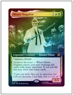 1x Mister Negative, Extended Art - Foil, Marvel Spider-Man, Magic, MTG NM - Image 1
