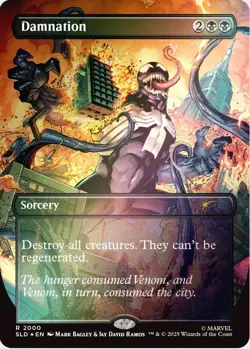 MTG Secret Lair x MARVEL'S SPIDER-MAN: VENOM UNLEASHED (COLORS) FOIL | PRESALE - Image 2