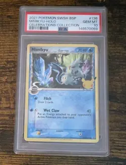 2021 Pokemon Celebrations #136 Mimikyu Holo Promo PSA 10 GEM MINT Card - Image 1