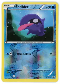 Shellder Reverse Holo 31/146 XY Base Set Pokemon Card - Image 1
