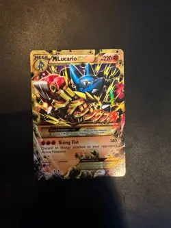 Pokemon Card M Lucario EX 113/111 Furious Fists Secret Rare Holo NM - Image 1