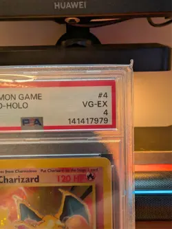 Pokemon Charizard Base Set 2 Holo Rare PSA 4 004 English TCG Card - Image 2