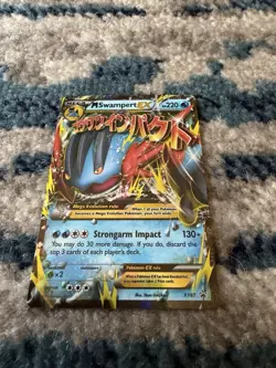 Pokemon Mega M Swampert EX XY87 XY Black Star Promo Holo Card Near Mint/Unplayed - Image 2