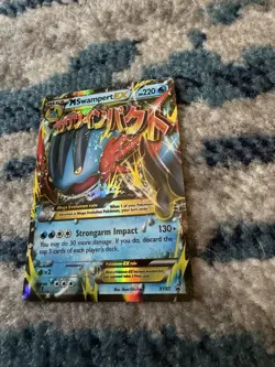 Pokemon Mega M Swampert EX XY87 XY Black Star Promo Holo Card Near Mint/Unplayed - Image 3
