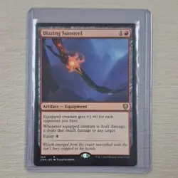 Magic: The Gathering Blazing Sunsteel Commander Legends Artifact Equipment Rare… - Image 3