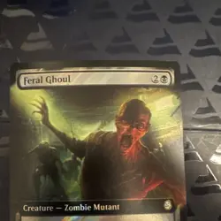 Wizards MTG Feral Ghoul 0909 Fallout PIP Rare surge Foil English 2024 ext. art - Image 2