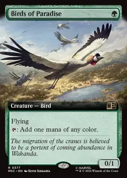 Birds of Paradise - Extended Art MSC NM MTG - Image 1
