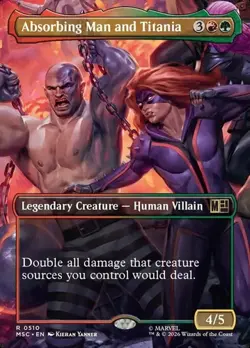 Absorbing Man and Titania - Extended Art MSC NM MTG - Image 1