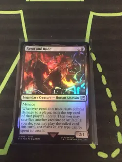 MTG Magic The Gathering Reno And Rude Foil FIN Final Fantasy Black Commander - Image 1