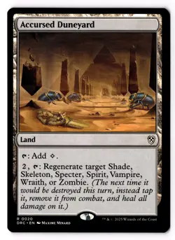 Accursed Duneyard 20 Commander: Aetherdrift Normal NM - Image 1