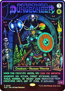 MTG - Seasoned Dungeoneer - Foil - Dungeons & Dragons Secret Lair - Magic - Image 1