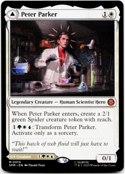 Peter Parker [Marvel's Spider-Man] MTG Magic NM/M ⚪ *Ships Meow!* - Image 3