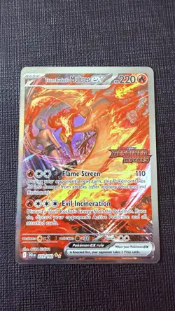 Pokemon TCG: Team Rocket’s Moltres Ex 229/182 SIR Stamped (Destined Rivals) - Image 1