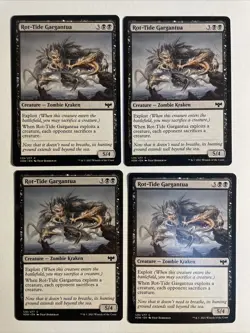 4x Mtg Crimson Vow Rot-Tide Gargantua NM/M Magic The Gathering - Image 1