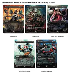 MTG MARVEL Spider-Man Secret Lair Drop PRESALE Venom Unleashed (COLORS) - Image 1