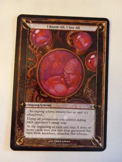 MTG Archenemy Lot of 9 Oversized Scheme Cards Magic the Gathering - Image 5