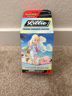 Pokemon TCG Lillie Premium Tournament Collection Box Sealed Clefairy ex Promo - Image 1