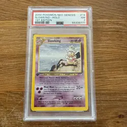 2000 Pokemon Neo Genesis 1st Edition Slowking Holo Rare #14/111 PSA 7 - Image 1