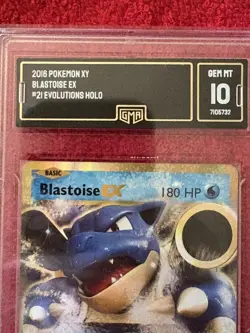 Blastoise EX XY Evolutions 21/108 CGC 10 Gem Mint Pokemon 2016 Rare Holo 💎 - Image 2