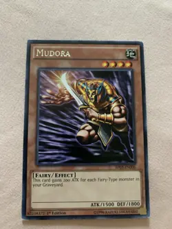 Yu-Gi-Oh! Mudora BP03-EN006 Rare Lightly Played 1st Edition - Image 1