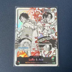 One Piece TCG | Luffy & Ace ST30-001 | Alt Art Leader | NM | English - Image 1