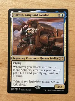MTG NM Harbin, Vanguard Aviator [The Brothers' War] - Image 1