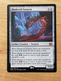 MTG NM Bladecoil Serpent [The Brothers' War] - Image 1