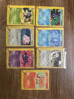 Pokemon TCG E-reader lot (Aquapolis, Expedition) Damaged Lot x9 Cards - Image 2