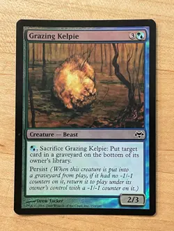 MTG NM Grazing Kelpie Foil [Eventide] - Image 1