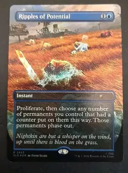 Ripples of Potential Secret Lair Drop: Fallout MTG Foil Near Mint - Image 1
