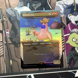 MTG Patrick Star RAINBOW FOIL Secret Lair x SpongeBob MAGIC - Image 1