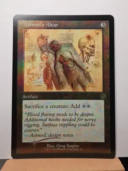 Ashnod's Altar (Schematic) The Brothers' War: Retro Frame Artifacts Foil - Image 1