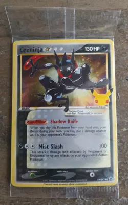 Pokemon TCG Greninja Black Star Promo Holo SWSH144 130 HP - Image 1