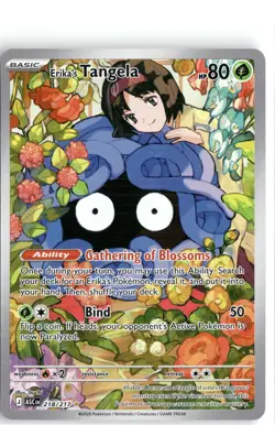 EN Holofoil Erika's Tangela - 218/217 [ASC - 218/217] Illustration Rare NM - Image 2