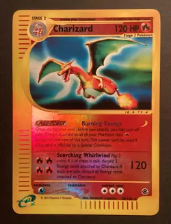 Pokemon Expedition Charizard Reverse Holo 40/165 E-Reader Good Condition - Image 2