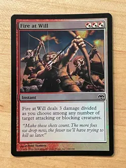 MTG NM Fire at Will Foil [Eventide] - Image 1