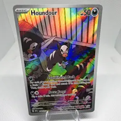 Pokemon TCG Houndour 204/197 SV03 Obsidian Flames IR FA Holo Eng 50HP - Image 1