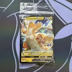 Pokemon TCG Dragonite V SWSH 235 + SWSH 236 Black Star Promo Pokemon Go SEALED 2 - Image 1