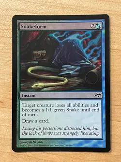 MTG NM Snakeform Foil [Eventide] - Image 1