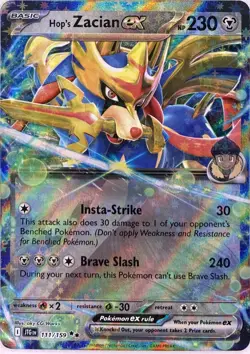 Pokemon TCG | Hop's Zacian ex SV09: Journey Together 111/159 | Double Rare - Image 1