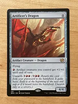 MTG NM Artificer's Dragon [The Brothers' War] - Image 1