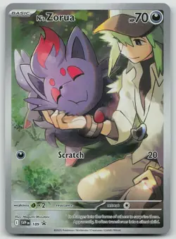 Pokemon N's Zorua 189 Scarlet & Violet Promo Promo Holo NM - Image 1