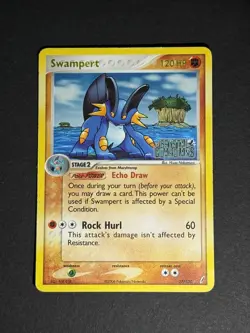 Pokemon TCG Swampert 27/100 Crystal Guardians Reverse Holo Stamp - Image 1