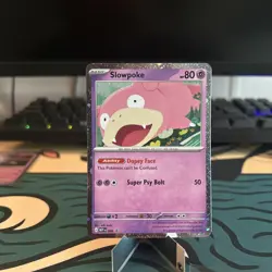 Slowpoke 086 Black Star Cosmos Holo Promo, Pitch Black, Pokemon TCG, NM - Image 1