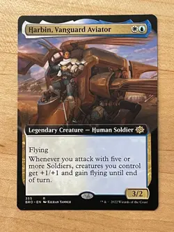 MTG NM Harbin, Vanguard Aviator Extended Art {The Brothers' War] - Image 1