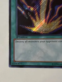 YuGiOh Raigeki Secret Rare 1st Edition LCYW-EN054 - Image 5